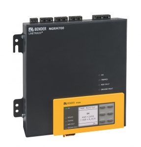 The ground fault monitoring relay Bender NGRM700 with the FP200 detachable HMMI