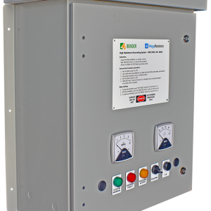 A diagonal view of the Basic HRG in an HR1 enclosure