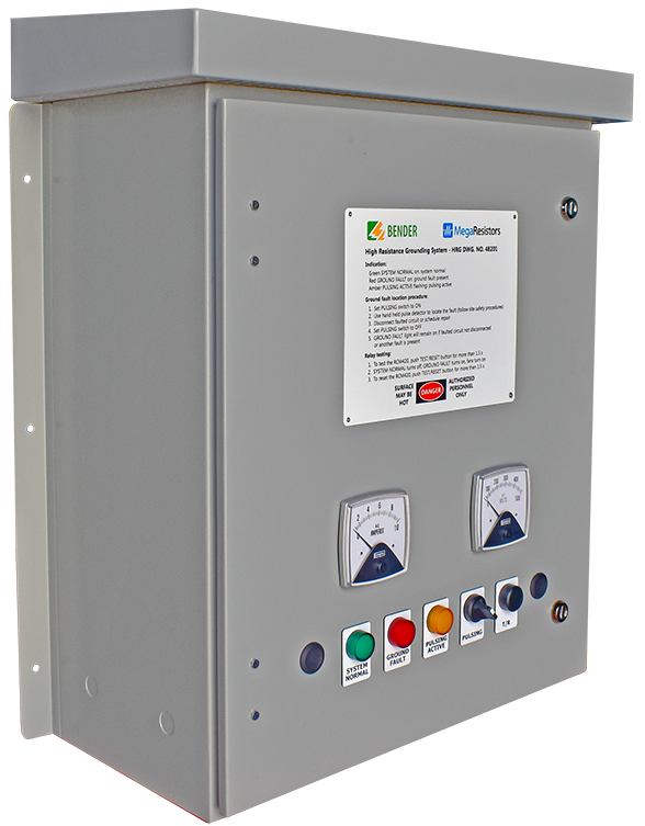 A diagonal view of the Basic HRG in an HR1 enclosure