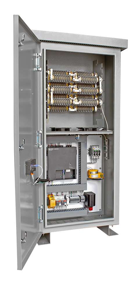 An open panel view of the Intermediate HRG in an HR2 enclosure